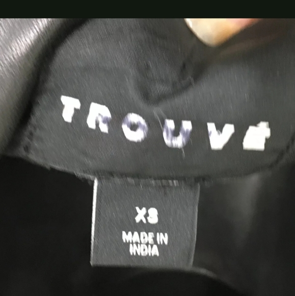 Trouve Leather Jacket Black Lambskin XS - Picture 6 of 7